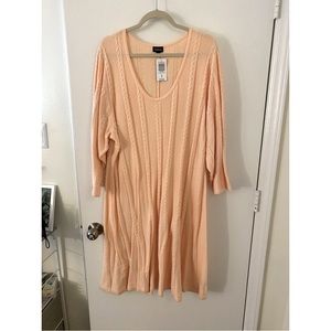 Net Torrid Knit light coral dress Size 4